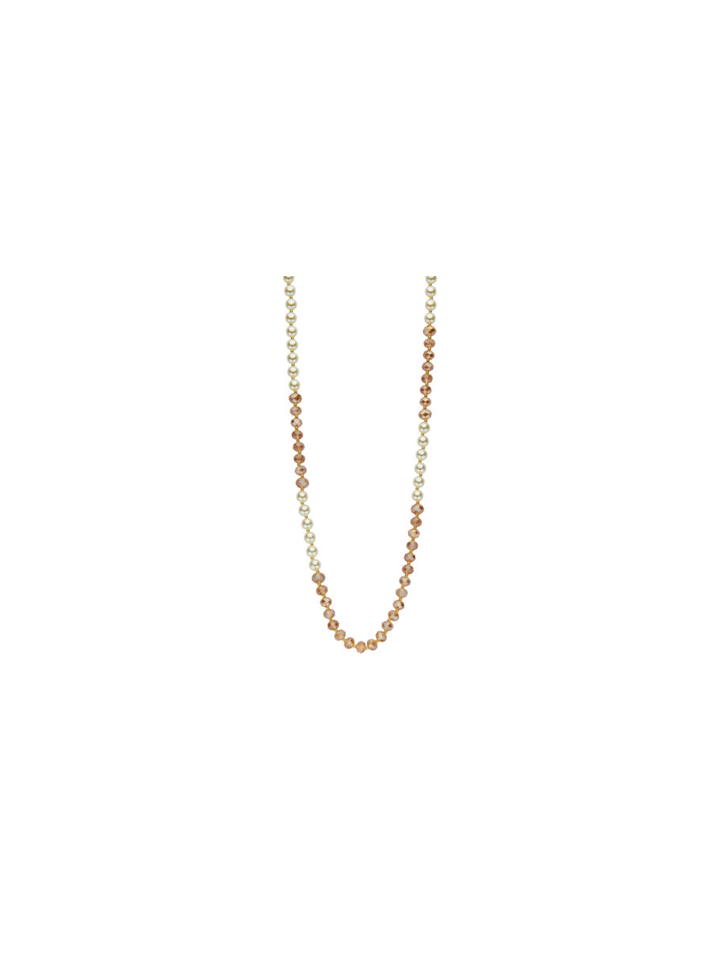 Witte ketting met parels Dioli Les Cordes