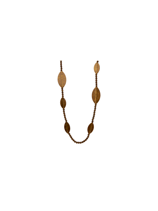 Lange halsketting bruin ovale schakels Les Cordes