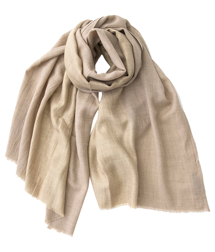 Beige sjaal Les Cordes