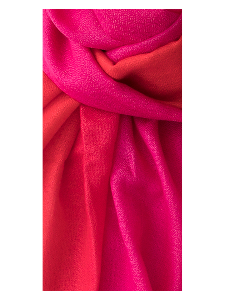 Roze Ombre sjaal Les Cordes 