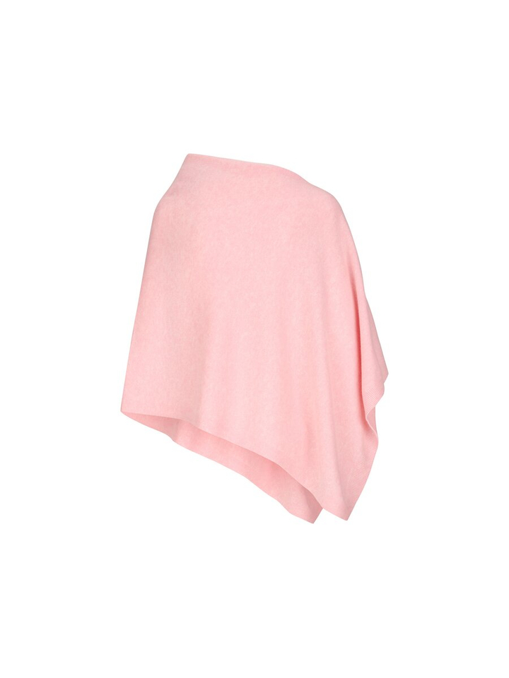 Roze poncho met knopen Les Cordes