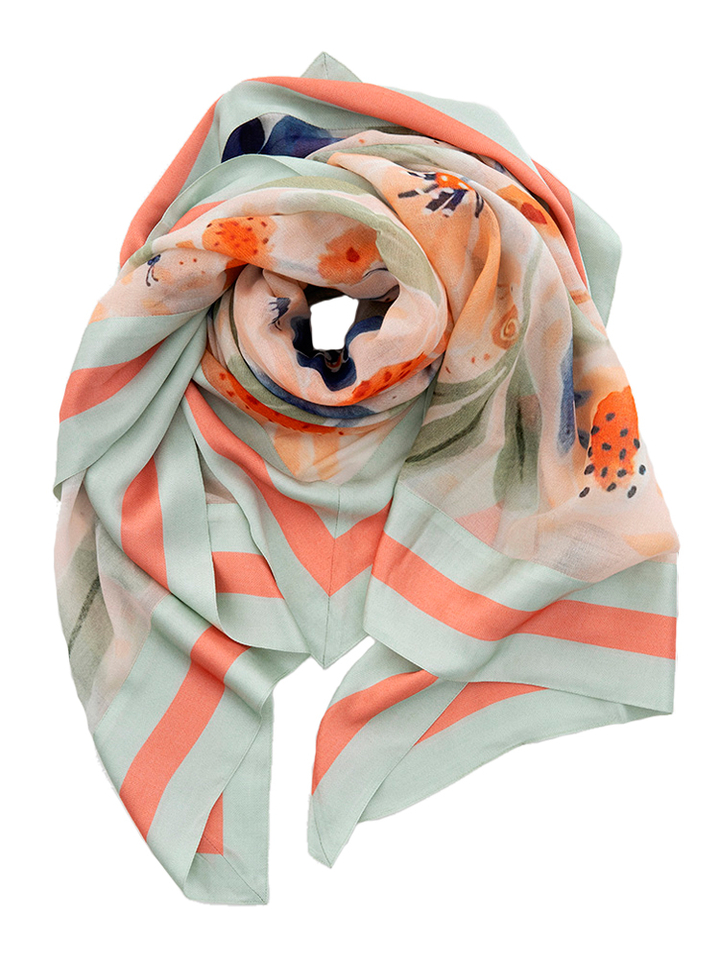 Munt multicolor sjaal Les Cordes 