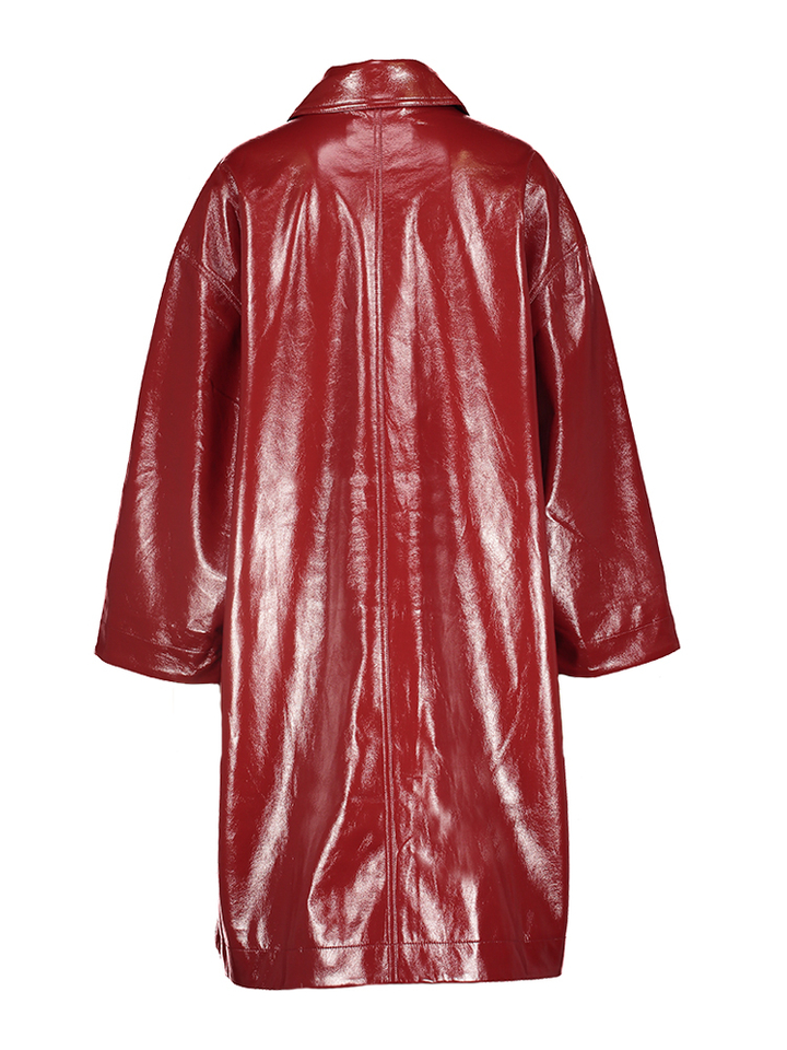 Bordeaux oversized regenjas Jana Bellerose 