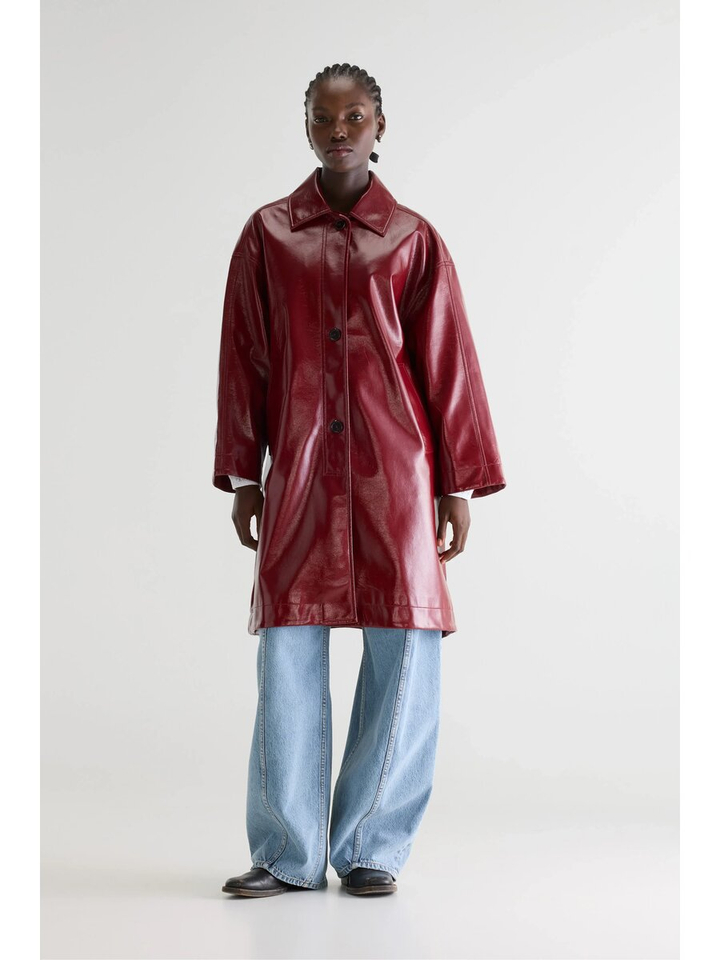 Bordeaux oversized regenjas Jana Bellerose 