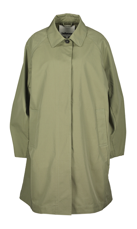 Groene lange jas Julie Bellerose