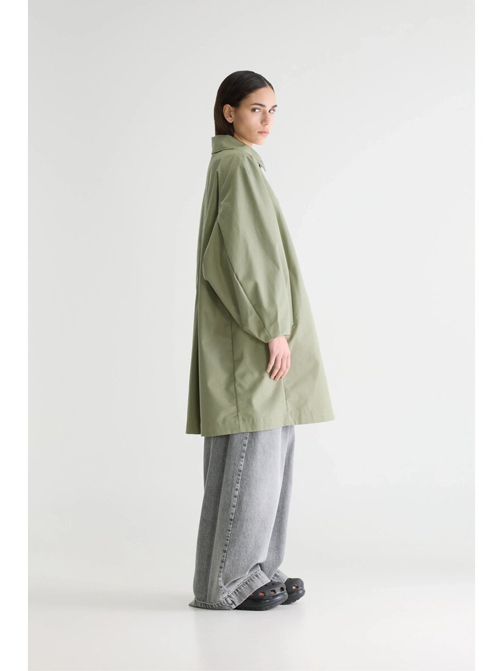 Groene lange jas Julie Bellerose