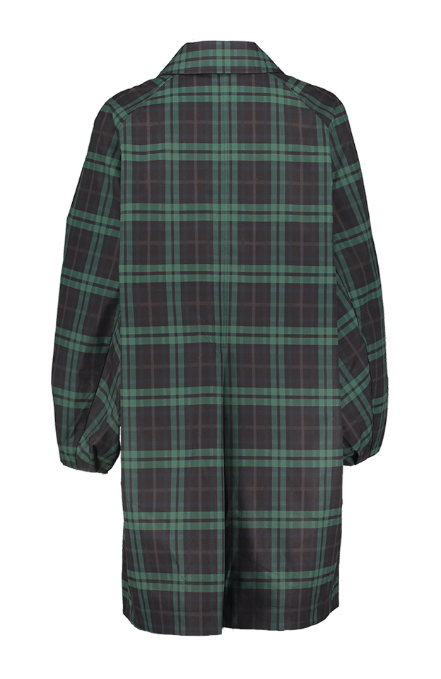 Blauwe groene geruite jas Bellerose