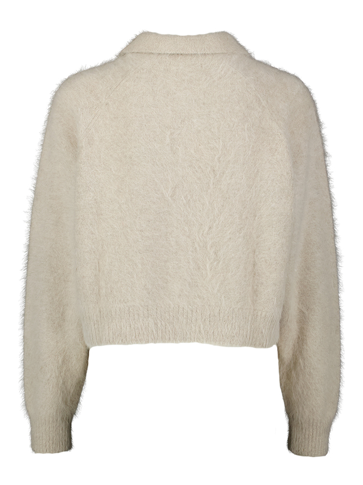 Grijze wollen cardigan Datco Bellerose