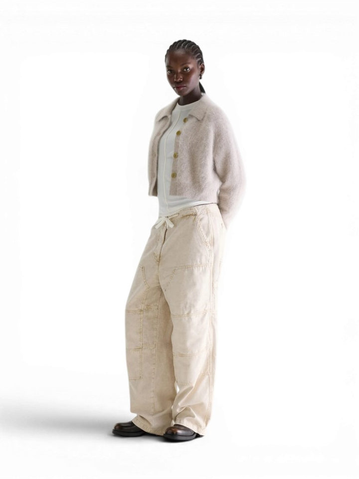 Grijze wollen cardigan Datco Bellerose