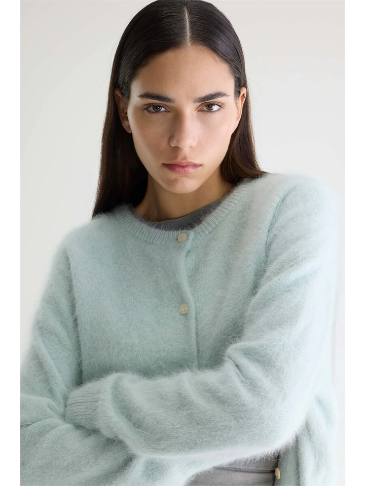 Groene gilet met knopen Dathan Bellerose 