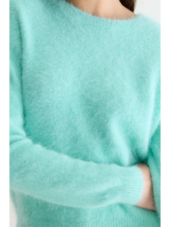 Groene trui met ronde hals Datti Bellerose 