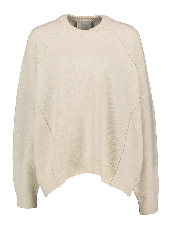 Beige trui met ronde hals Deno Bellerose