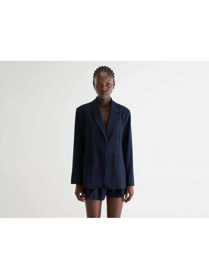 Blauwe oversized blazer Valanti Bellerose