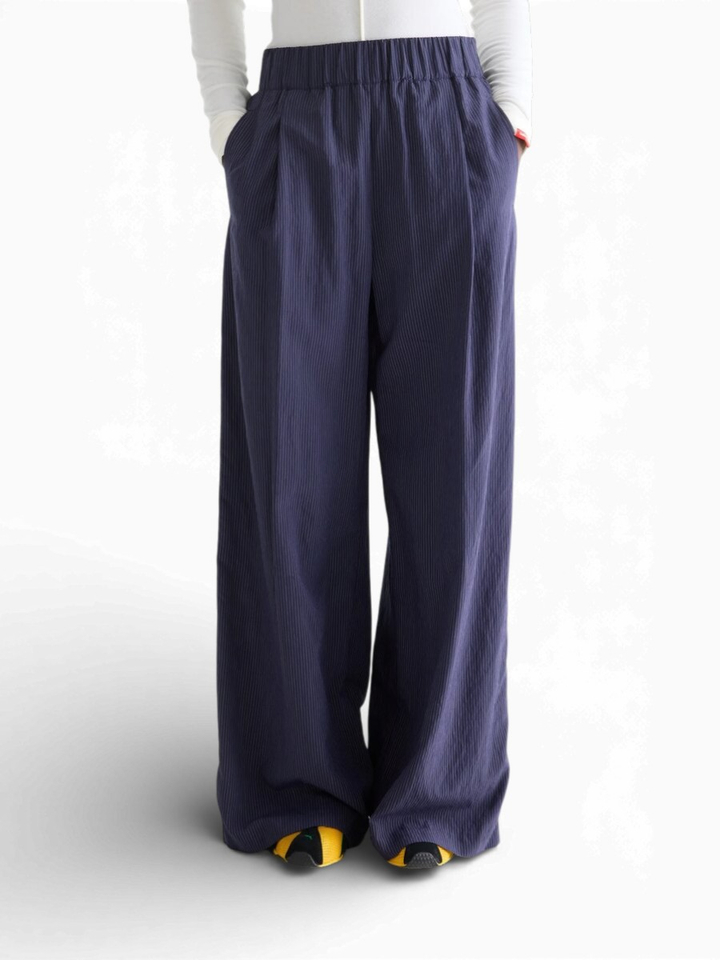 Blauwe broek met frijne krijtstreep Bellerose