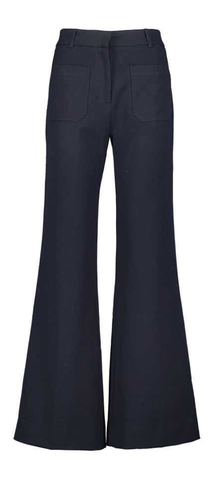 Blauwe straigt broek Vinh Bellerose