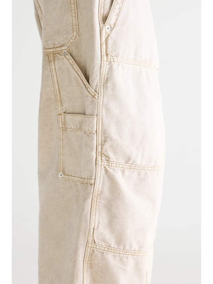 Beige loose fit broek Phantom Bellerose