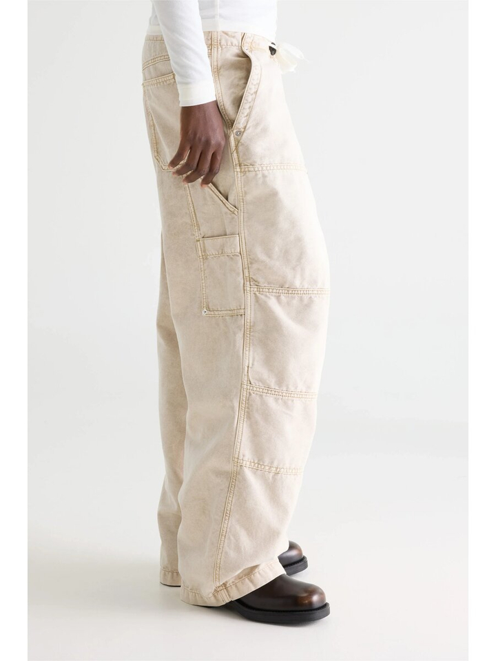 Beige loose fit broek Phantom Bellerose