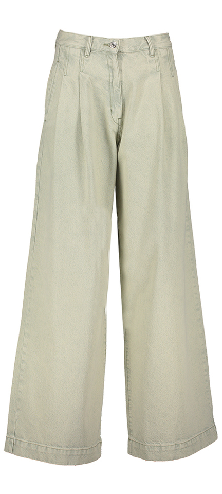 lichtgroene loose fitted jeans Pops Bellerose 