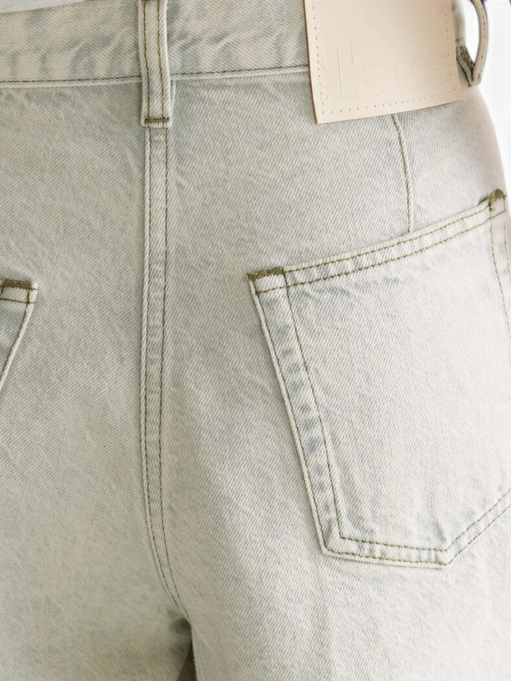 lichtgroene loose fitted jeans Pops Bellerose 
