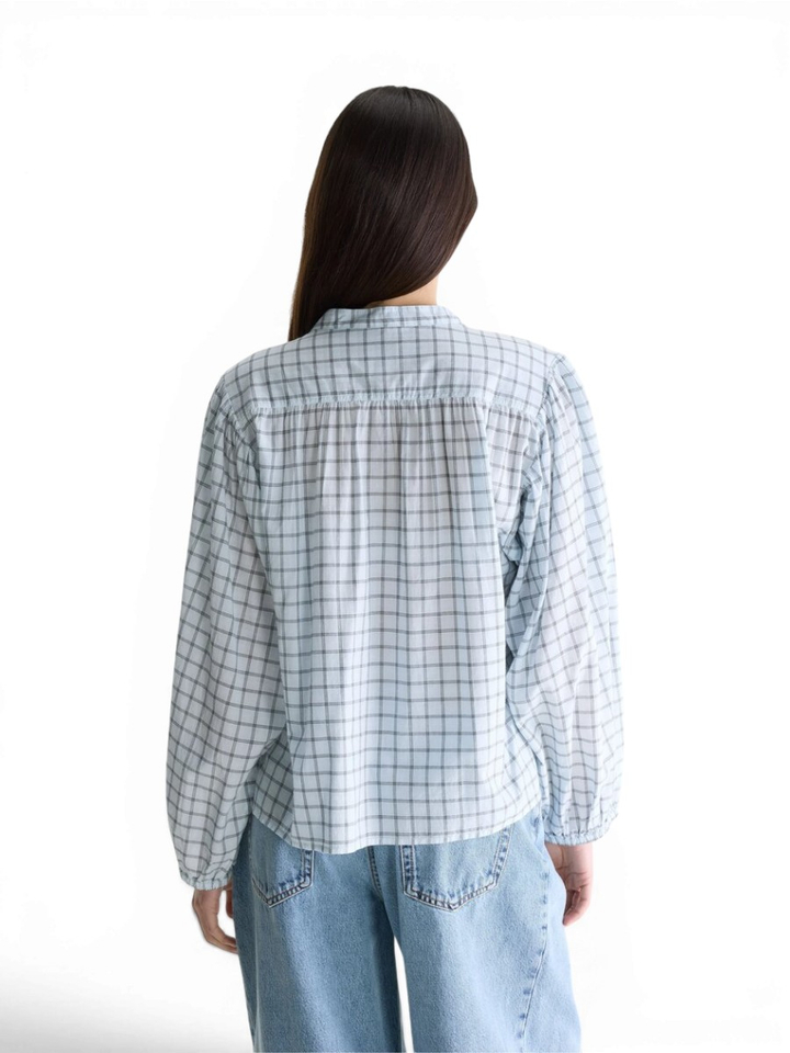 Geruite blouse Cherry Belle Rose