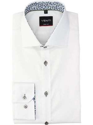 Wit katoenen hemd (regular fit) met lange mouwen Venti