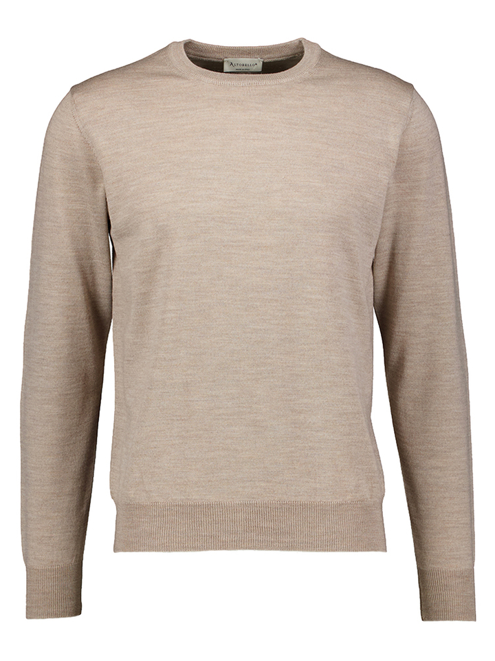 Beige trui met detail aan de elleboog Altobello