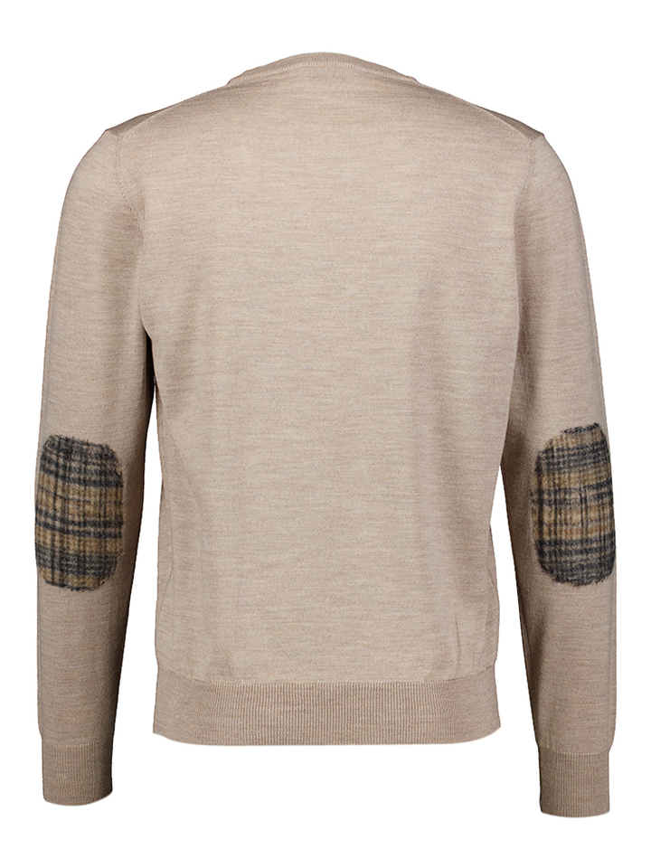 Beige trui met detail aan de elleboog Altobello