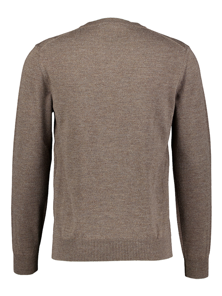 Grijze trui met fijn ruit motief Altobello