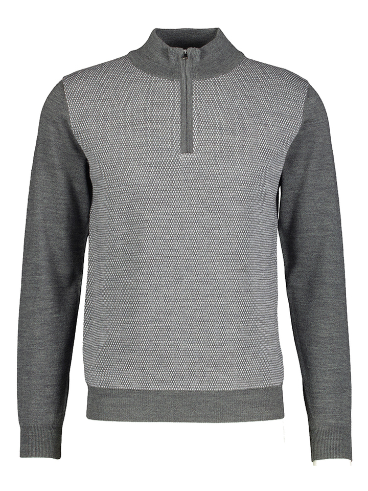 Grijze pull met korte rits Altobello