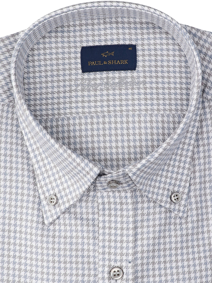 Wit katoenen hemd (regular fit) met lange mouwen Paul&Shark 