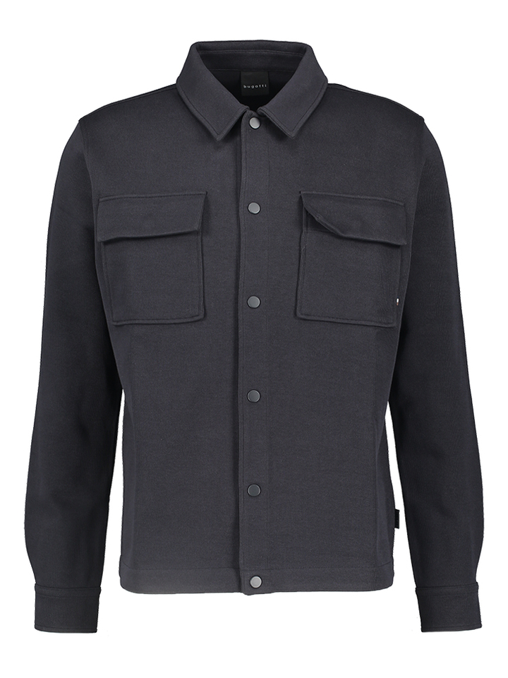 Donkerblauw cardigan met drukknopen Bugatti 