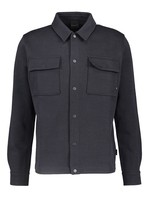 Donkerblauw cardigan met drukknopen Bugatti