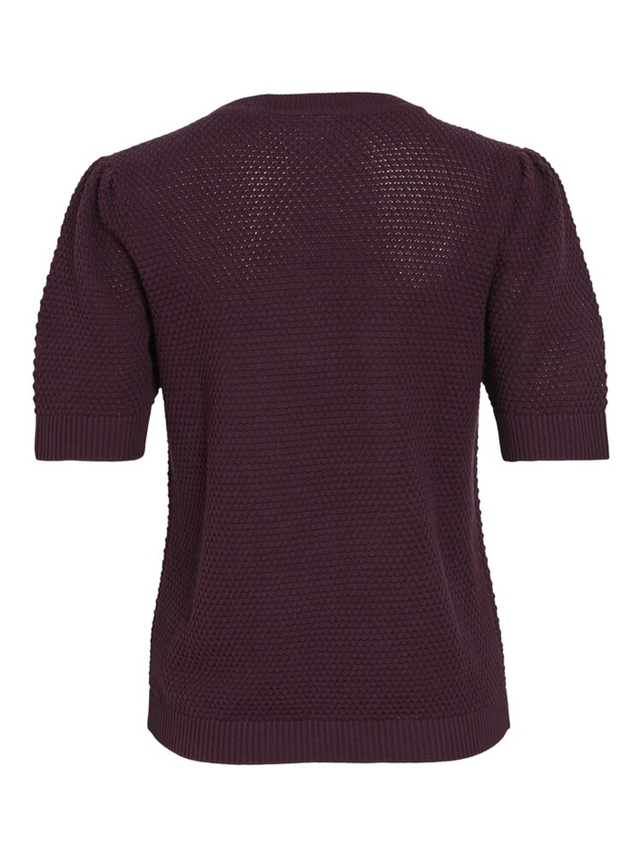 Bordeaux pull met korte mouwen Vidalo Vila