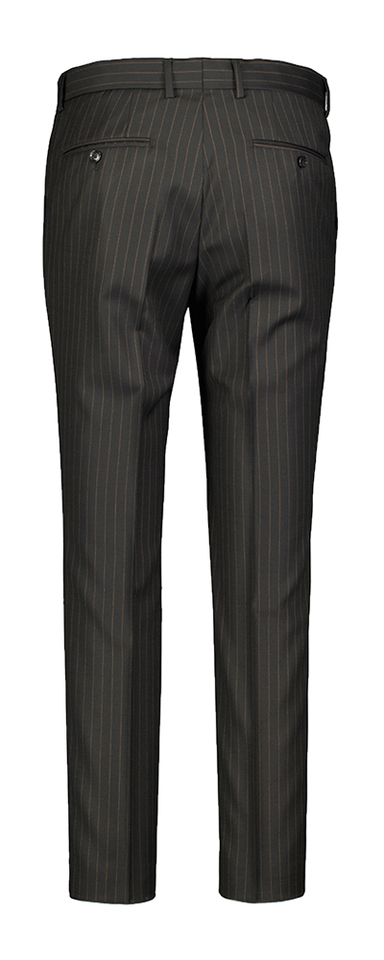 2-delig zwart gestreept slim fit kostuum Hugo Boss