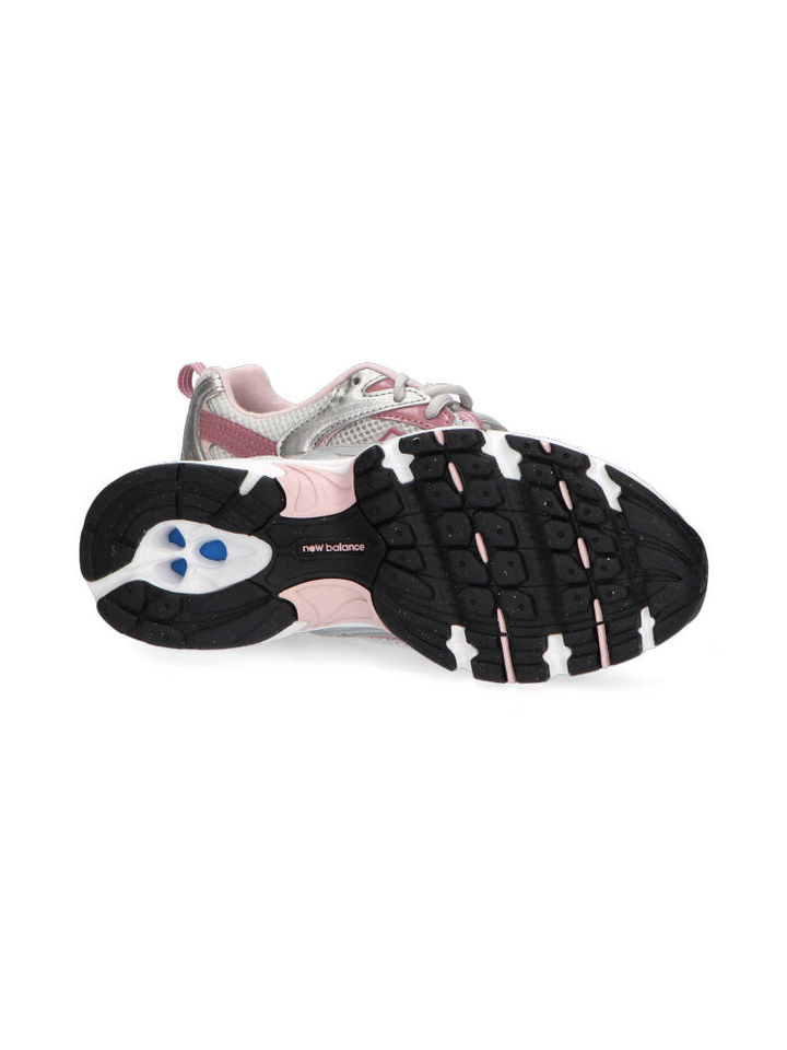 Silver metallic roze lage sneakers New Balance 