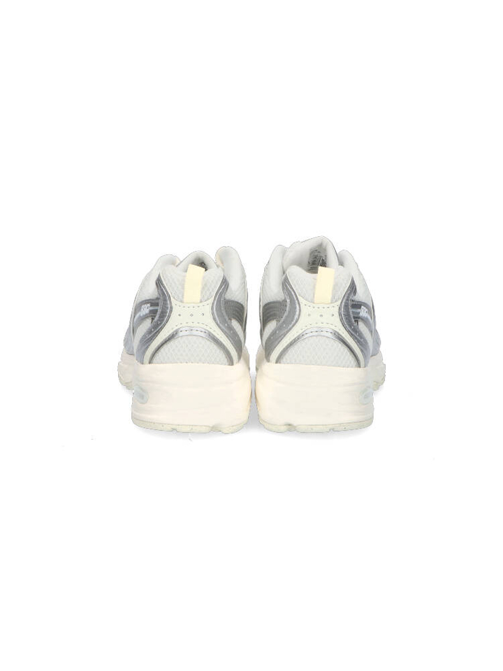 Zilver mettalic lage sneakers New Balance 