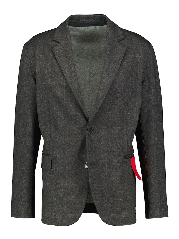 Donkergrijze extra slim fit blazer Hugo Boss