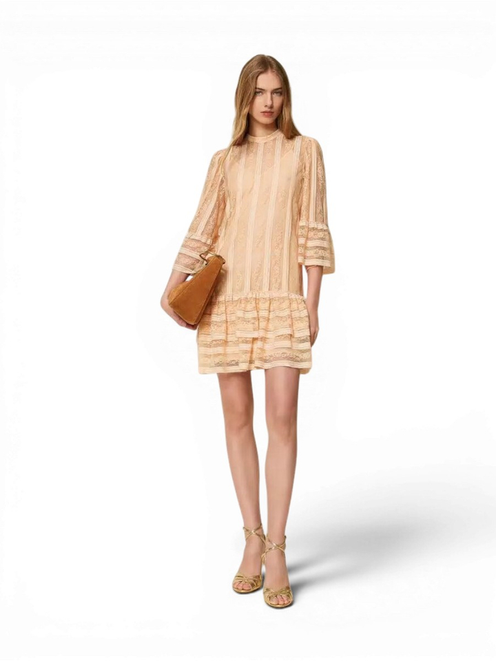 Roze kanten jurk Twinset 