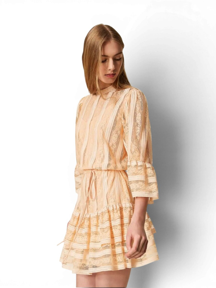 Roze kanten jurk Twinset 