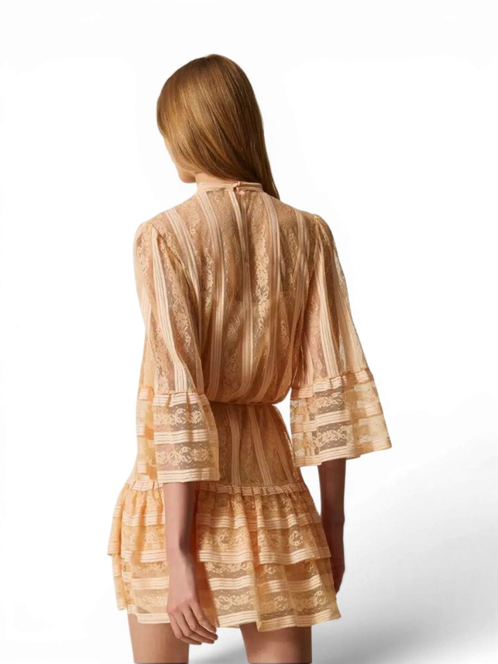 Roze kanten jurk Twinset 