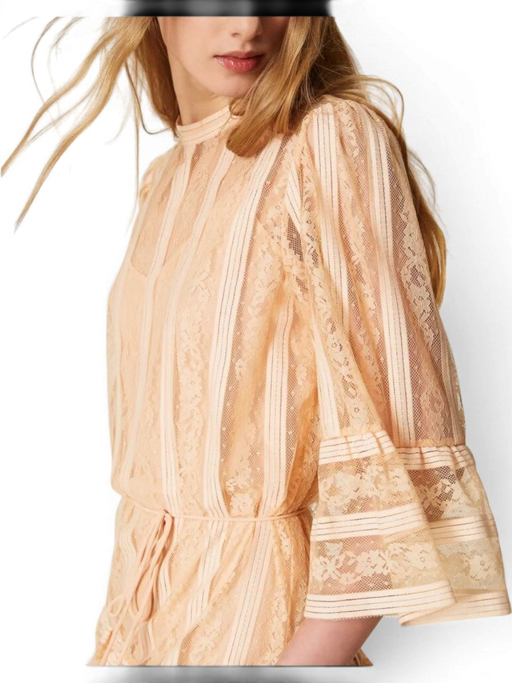 Roze kanten jurk Twinset 