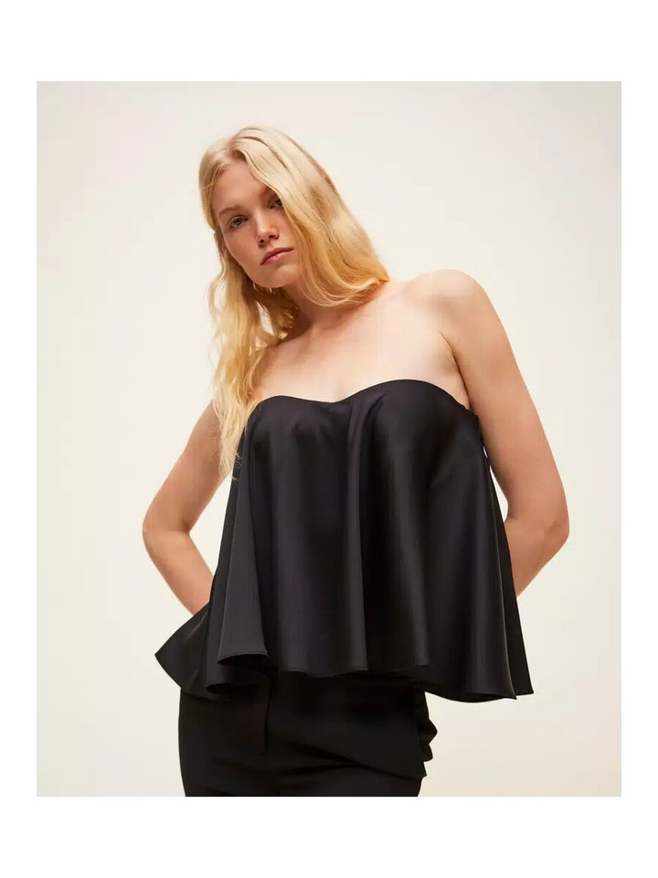 Zwarte bustier top a-lijn Twinset Milano