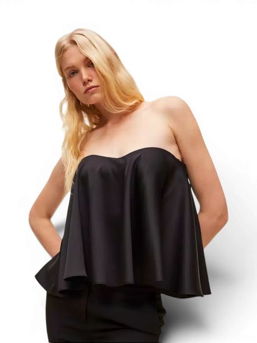 Zwarte bustier top a-lijn Twinset Milano