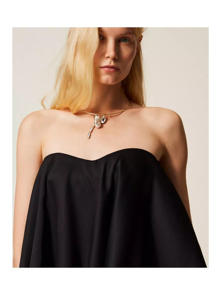 Zwarte bustier top a-lijn Twinset Milano