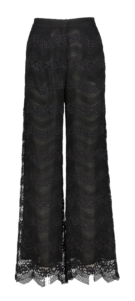 Zwarte kanten broek Twinset Milano