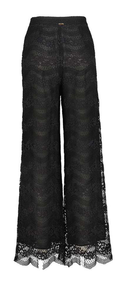 Zwarte kanten broek Twinset Milano