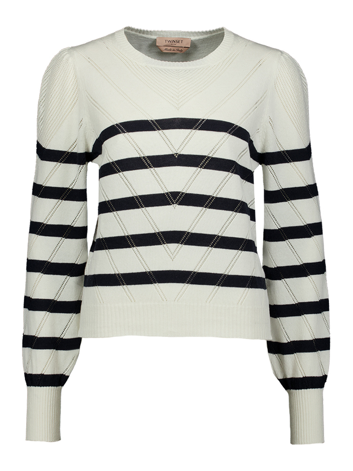 Gestreepte trui met lange mouw Twinset Milano