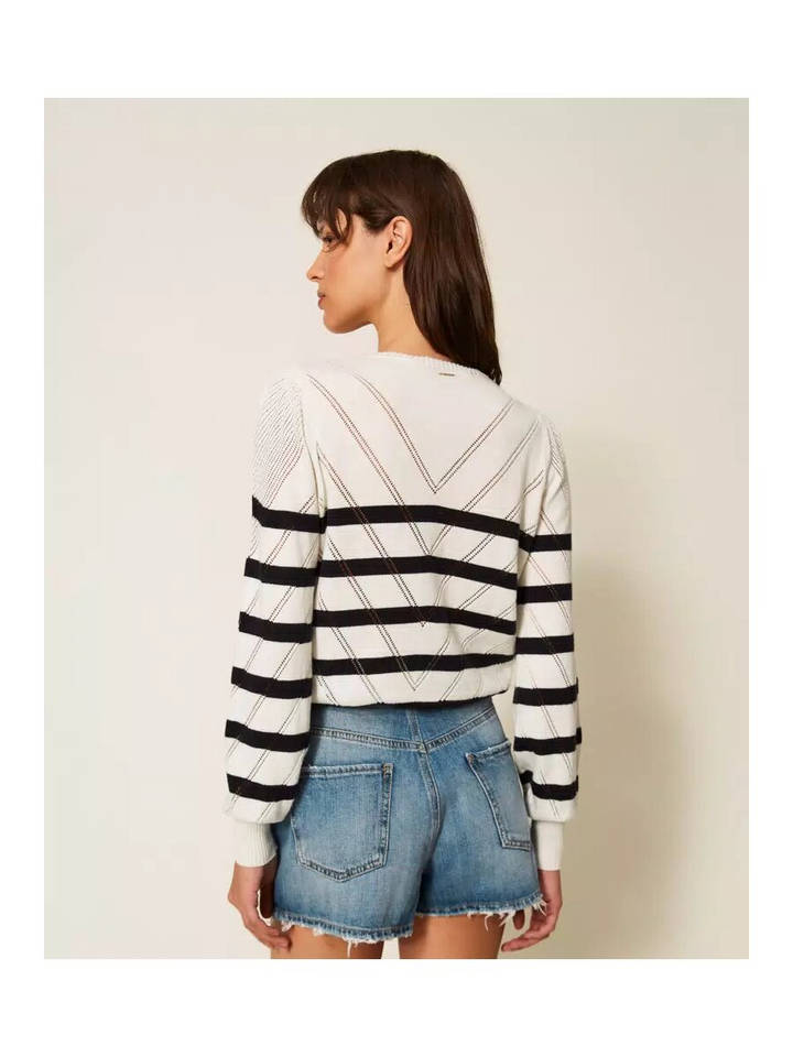 Gestreepte trui met lange mouw Twinset Milano