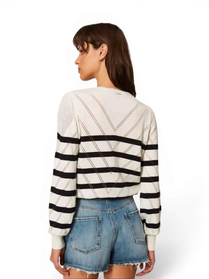 Gestreepte trui met lange mouw Twinset Milano