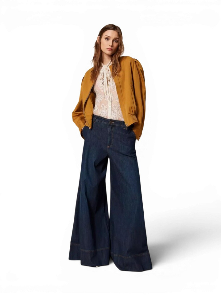 Blauwe flared jeans Twinset Milano
